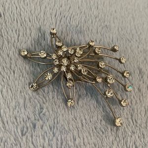 Shooting Star Crystal Rhinestone Hair Comb